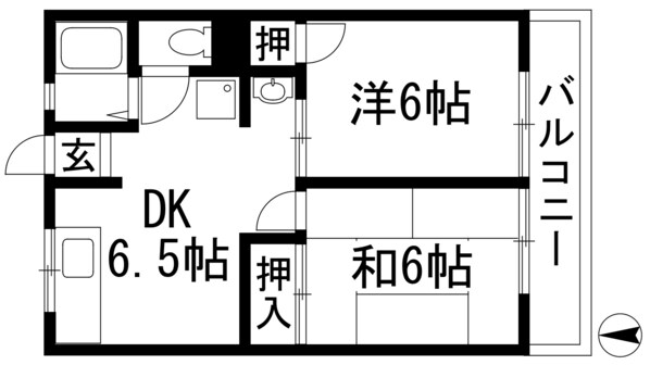 キクノハイツの物件間取画像